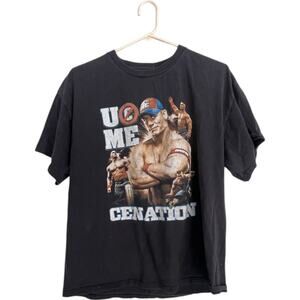 Basics John Cena Shirt U Cant See Me Cenation Hustle Loyalty Wrestler Black Tee